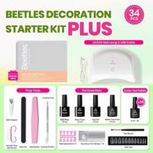 Beetles Gel Nail Polish Kit With U V Light - 80Pcs Color Enchantment 55 Colors Gel Polish Starter Kit - 20 Colors Colorful Dreamscape PRO - 查看 4