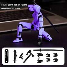 DIY Multi-Joint Movable Creative Toy Lucky 13-Joint Figure Ornament Figurine Self-Assembly - Multicolor - View 27