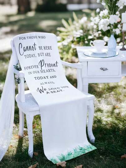 Memorial Chair Sign, Wedding Memorial Plaque, Reserved Seat For Loved Ones In Heaven, Deeply Cherish, Reserved Seating, Decorative Gift, Wedding Memorial, Anniversary Memorial, Remembrance Seat