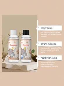 DIY Transparent Epoxy Resin AB Kit, Handmade Jewelry Odorless Quick-Drying Glue, Curing Crystal Resin Glue - Multicolor - View 6