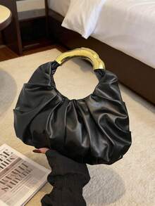 新款时尚女士手提包，单肩斜挎包，手拿包，腋下小方包，通勤休闲学生日常轻便耐用时尚百搭小众包 - 彩色 - 查看 2