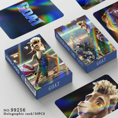 30 piezas de tarjetas flash holográficas láser, tarjetas mini detalladas de Curry GOAT, tarjetas de fotos de alta definición, tarjetas coleccionables, mercancía de fans, regalos de Halloween y Navidad