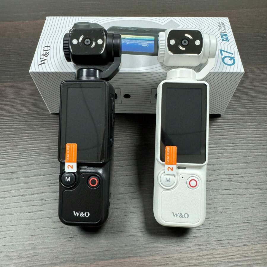 Camera hành động 4K cầm tay với ống kính xoay 180° và màn hình 1.9" - Pin sạc 2000mAh, micro tích hợp, thiết kế nhẹ, lý tưởng cho VLOG, phát trực tiếp, phiêu lưu ngoài trời, quay video blog | Camera ống kính xoay | Camera bền bỉ, Camera VLOG - Xem 1