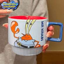 SpongeBob SquarePants 280毫升海绵宝宝陶瓷杯，乔迁礼物，生日礼物，水杯，办公杯，新款女士设计 - 彩色 - 查看 11