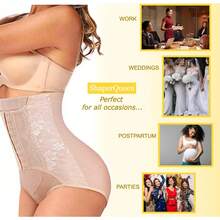 Sexy Breathable High Waist Body Shaper - Naked/ - View 2