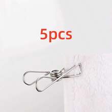 Stainless Steel Clips, Multi-Purpose Household Clothespins, Pants Clips, Snack Bag Sealing Clips, Durable Clothesline Clips - Silver - View 14