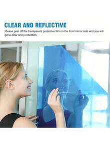 4/6/8 Stücke quadratische Spiegel Wandaufkleber, 2mm dickes Acrylmaterial, 3D Spiegel Wandfliesen, geeignet für Wohnzimmer, Schlafzimmer, Küche, Badezimmer. Geburtstagsgeschenk, Abschluss Heimdekoration, Einschulung Zimmer Dekoration, Schul-Zubehör. - transparent - Übersicht 3