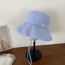 2026 Summer New Stylish Versatile Sun Hat, Japanese Fresh Striped Bucket Hat, Suitable For Large Head Circumference, Makes Face Look Smaller - Multicolor - View 5