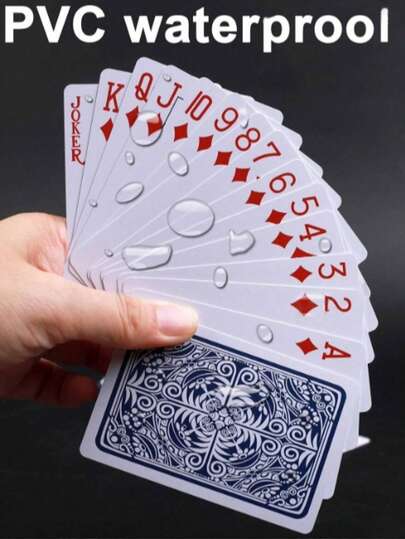 Luxury Waterproof Playing Card Set - PVC Cards, Unique Design, Suitable For All Card Games And Outdoor Entertainment, Holiday Gift