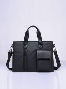 Waterproof & Durable Nylon Men's Business Laptop Bag, Handbag & Shoulder Bag - Multicolor - View 3