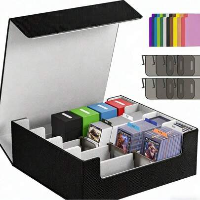 1pc Collectible Card Storage Box, Suitable For Commander Deck Box, Magnetic Card Holder