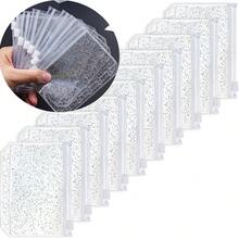 A8活页夹专用透明拉链口袋套装，10个装，5孔设计。这些活页夹袋也可作为迷你现金信封、明信片或零钱袋使用。 - 套裝 - 查看 2