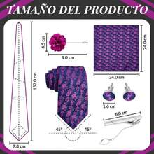 Men's Satin Ties, Slim Tie And Bow Tie Set For Gentlemen, High Quality Suit Accessory, 8CM Ties With Cufflinks And Box, Gift For Husband, Father, Friend, 42548349 - 青碧色 - 查看 1