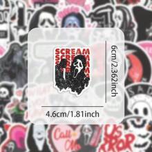 Scream Horror Character Vinyl Stickers, Stylish And Practical, Suitable For Scrapbooks, Diaries, Notebooks, Laptops, Bumpers, Skateboards, Water Bottles, Computers, Phones, Cartoons, Helmets, Car Stickers And Decorative Decals - Multicolor - View 6