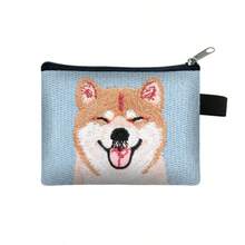1个法斗犬化妆包 - 可爱的法斗犬脸化妆包，带拉链，涤纶旅行洗漱包，送给爱狗人士的礼物（多色）化妆品收纳包，洗漱包，化妆品收纳袋，化妆包，洗漱包，旅行洗漱包，度假必备，女士旅行礼物 - 彩色 - 查看 8