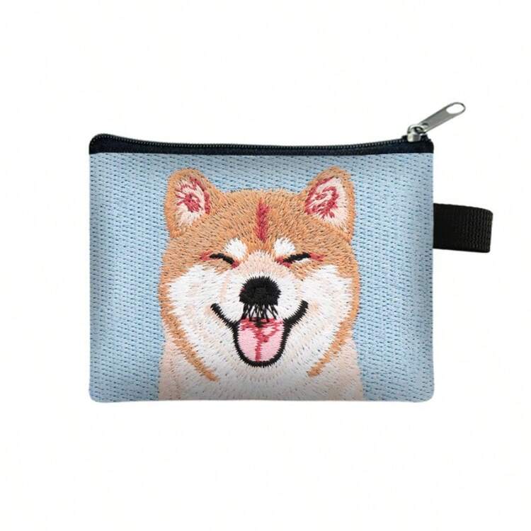 1pc French Bulldog Makeup Bag - Cute Frenchie Dog Face Cosmetic Pouch With Zipper Closure, Polyester Travel Toiletry Case, Gift For &, Dog Lovers Accessory (Multicolor) Make Up Organizer Toiletry Bag Makeup Storage Cosmetic Bag Makeup Pouch Wash Bag Toiletry Travel Bag Vacation Essentials For Travel Gifts For Women - Multicolor - View 8