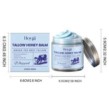 113克牛油蜂蜜保湿霜，滋润滋养，防止干燥脱皮，可用作妆前乳，日常护肤霜 - 3.99盎司 - 牛脂蜂蜜霜 - 查看 6