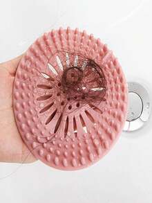 1pc Kitchen Sink Drain Filter, Bathroom Basin Hair Catcher, Suction Cup Drain Cover - Multicolor - View 8