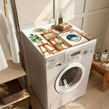 1片可爱猫咪图案硅胶垫，营造温馨家庭氛围，防滑，适用于洗衣机罩、烘干机罩、咖啡机垫、厨房台面垫，多功能家用垫 - 溫柔的家務詩 - 查看 6