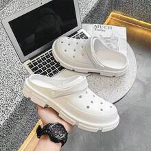 2-Way Wear Thick Sole EVA Clogs - Black - View 3