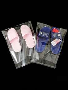 100pcs OPP Self-Adhesive Bags Wholesale, Clothing Shirt Packaging Self-Sealing Transparent Plastic Bags - Multicolor - View 3