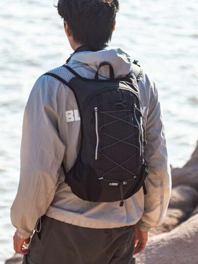 1pc Men's Travel Backpack, Fashionable Outdoor Hiking Backpack, Cycling Backpack, Lightweight Large Capacity Mountaineering Backpack With Multiple Pockets And Compartments, Suitable As Gift For Men And Women