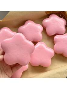 1/3个幸运星软绵绵面包玩具，可爱减压放松玩具，逼真面包仿真，派对用品 - 彩色 - 查看 3