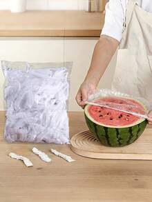 100/200/500 chiếc màng bọc thực phẩm dùng một lần, nắp đậy bát có độ đàn hồi cao, chống bụi và giữ tươi, thích hợp cho dã ngoại, tiệc tùng và sử dụng tại nhà. - Nhiều màu - Xem 4