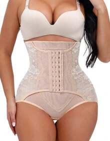Sexy Breathable High Waist Body Shaper - Naked/ - View 8