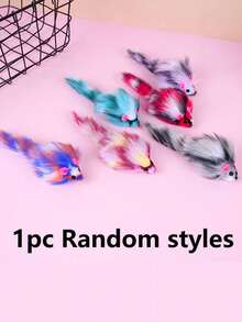 4 piezas Juguetes para Mascotas Gatos - Piel de Conejo, Ratones de Plástico en 2 Colores, Ratones de Peluche - Juguetes Interactivos de Juego y Ejercicio para Gatos de Interior - Multicolor - Ver 23