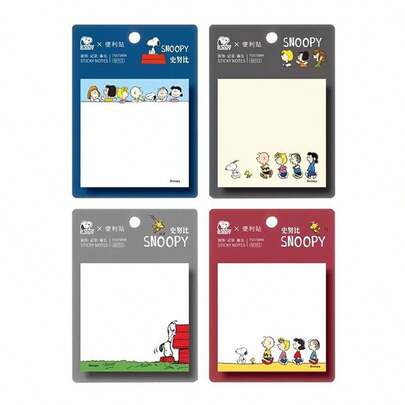 SNOOPY 4pcs Cartoon Dog Three Grid Pen Case Large Capacity Pen Case | Durable Canvas Material With 3 Zipper Pockets | Stationery, Makeup, And Travel Portable | Suitable For Back To School, Birthday Gifts, Halloween, And Christmas | Fashionable Learning Supplies For Teenagers And Students