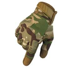 1 Pair Outdoor Multifunctional Sports Tactical Full Finger Touchscreen Gloves, Suitable For Cycling, Fitness, Hiking, Warm And Breathable - White - View 5