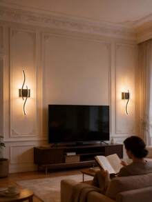 新款极简主义线条壁灯，北欧客厅背景网格灯，现代简约卧室床头灯 - 彩色 - 查看 5