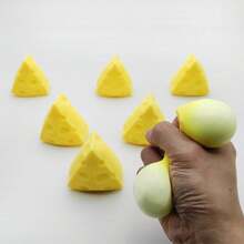 2026 Hot Selling Cute Cheese Squeeze Toy, Novelty Stress Relief Ball, Unique Gift For Party, Birthday, Valentine's Day, Children's Day, Easter, Halloween, Perfect Gift - Multicolor - View 5