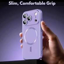 1 ốp lưng điện thoại màu tím ánh kim mềm mại, tương thích với iPhone 17e, 17, 17 Air, 17 Pro, 17 Pro Max, chống trầy xước, thiết kế mỏng nhẹ chống sốc, bảo vệ toàn diện camera. Tương thích với iPhone 13, 11, 16 Pro Max, 15, 14, 12, 16e, phiên bản quốc tế, không phải phiên bản nội địa. - Màu tím - Xem 8