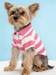 1 Set Satin Sleepwear & Loungewear, Peter Pan Collar Pet Dress, Lace Peter Pan Collar Warm Thickened Woolen Pet Dress For Dogs & Cats - Multicolor - View 4