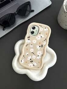 1pc Painted Fresh Daisy Dragonfly Pattern Macaron Phone Case Compatible With Moto G54 G04 For Honor 400/400 Lite/400 Pro For Infinix Hot 40i/Smart / - Mauve Purple - View 4
