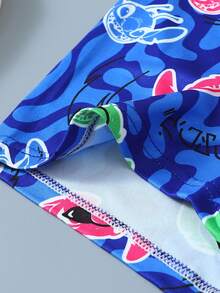 Disney 3条装卡通涂鸦印花男士内裤，松紧腰带男士平角内裤 - 彩色 - 查看 2