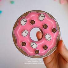 Donut Shop Pretend Play Set, Children's Role Play Toy, Paper Doll House, Handmade Non-Finished Book, Sticker, Children's Scrapbook Set, DIY Materials, Needs Handcrafting, Children's Stress Relief Toy, Sticker Painting - Multicolor - View 7