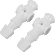 Cunyuer Foosball Replacement Players, Foosball Men 2 PCS, Table Soccer Guys, Plastic Replacement Parts For Football Table Player, Dia 16mm Universal - White - View 1