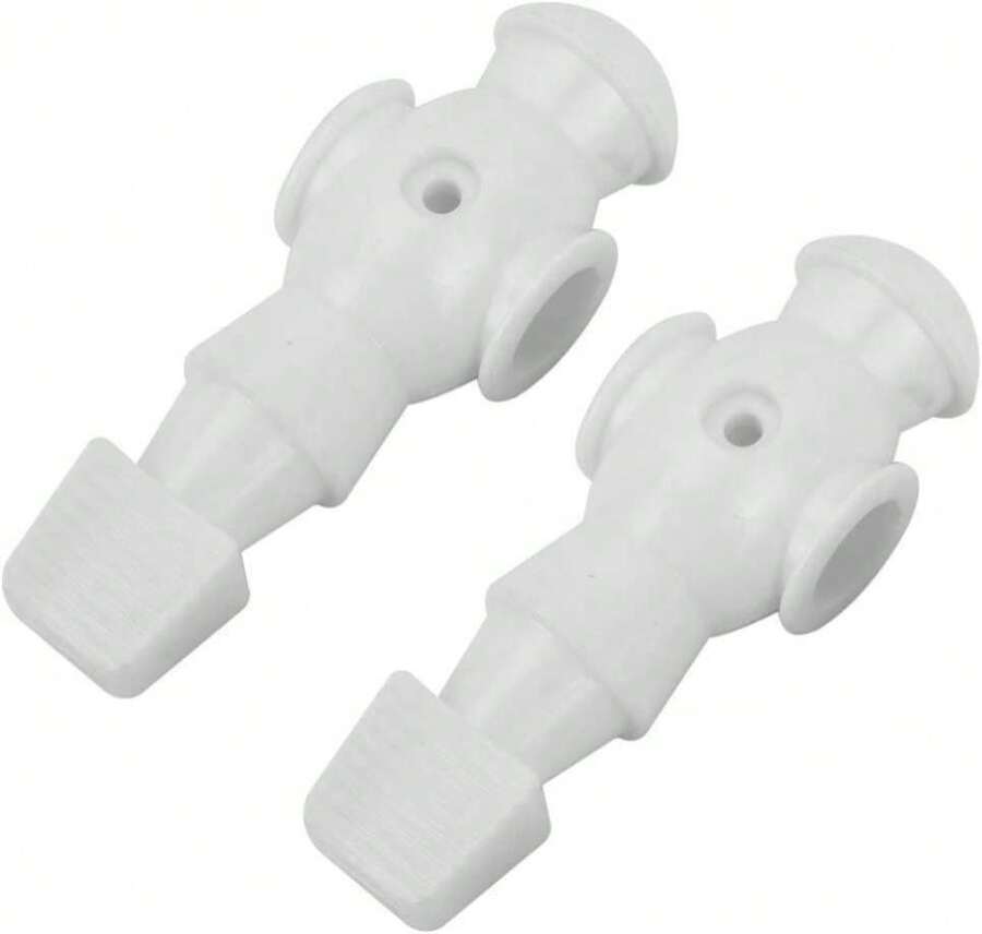 Cunyuer Foosball Replacement Players, Foosball Men 2 PCS, Table Soccer Guys, Plastic Replacement Parts For Football Table Player, Dia 16mm Universal - White - View 1