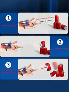 蜘蛛丝发射器软弹玩具，男女通用角色扮演道具，套装包含手套+发射器+吸盘+绳子 - 彩色 - 查看 4