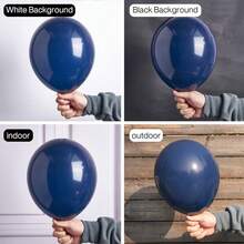 50pcs 12 Inch Navy Blue Party Balloons, Suitable For Birthday Party, Graduation Ceremony, Space Theme Wedding And Other Occasions Decoration - Dark Blue - View 2