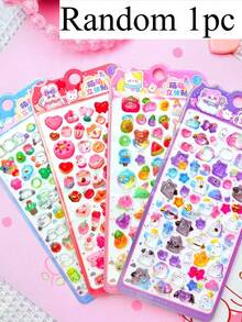 3D Capsule Glitter Stickers, Featuring Transparent Capsule Shape With Enchanting Glitter Inside, Shimmering When Shaken! Adorable Cartoon Characters, Waterproof And Durable, Easy To Apply On Notebooks, Cups And Phone Cases, Bringing Charming Girliness! - Multicolor - View 19