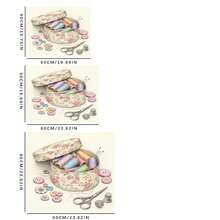 1pc Wildflower Pattern Silica Gel Mat, Warm Home Atmosphere, Anti-Slip, Suitable For Washing Machine, Dryer, Coffee Maker, Kitchen Counter, Multi-Purpose Household Mat - Wild Fairy Tale Flower Tiles - View 11