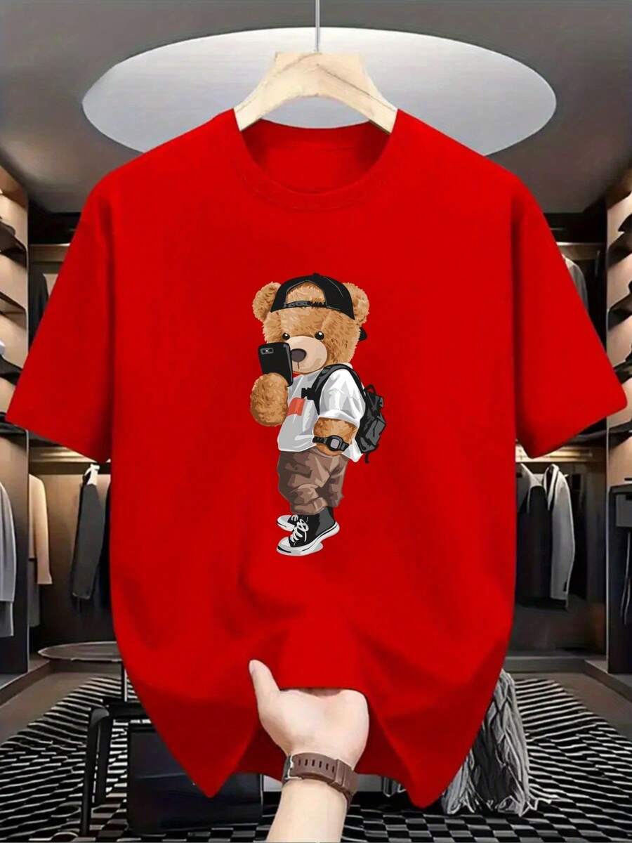 Men T-Shirts - Red - View 1