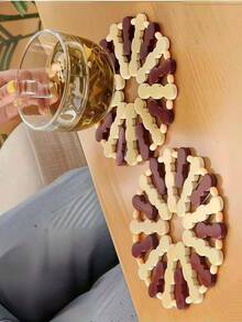 Heat Insulation Pad, Bowl Mat, Table Mat, Cup Mat, Pot Pad, Plate Pad, Bamboo Mat, Heatproof And Heat-Resistant Dining Mat For Home Use - Multicolor - View 1