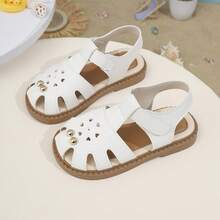 夏季女童软底鞋，儿童厚底平底凉鞋，大童新款 - 白色 - 查看 13