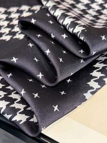 A Fashionable Spring-Summer Check-Patterned Square Scarf, Suitable For Daily Use, Office Wear, And Vacation Occasions. - Multicolor - View 5