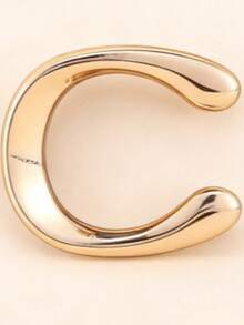 Cinturón de mujer de tono dorado 2025, hebilla de aleación con decoración de letra retro, cuero PU suave de cintura alta ajustable, cinturón versátil de lujo minimalista y tranquilo para vaqueros, vestidos, trabajo, casual, transporte, streetwear, escuela, verano, otoño - Multicolor - Ver 14